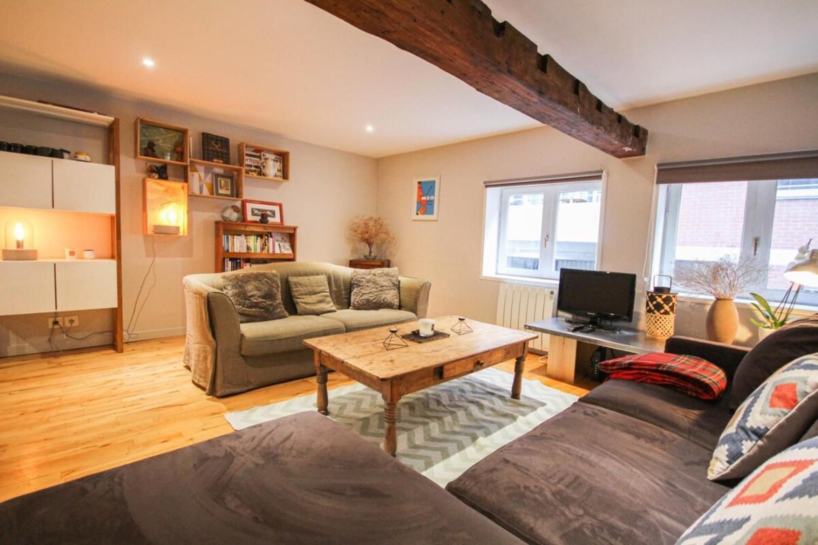 Duplex In The Heart Of Old Lille Terrace + Parking Apartment Bagian luar foto