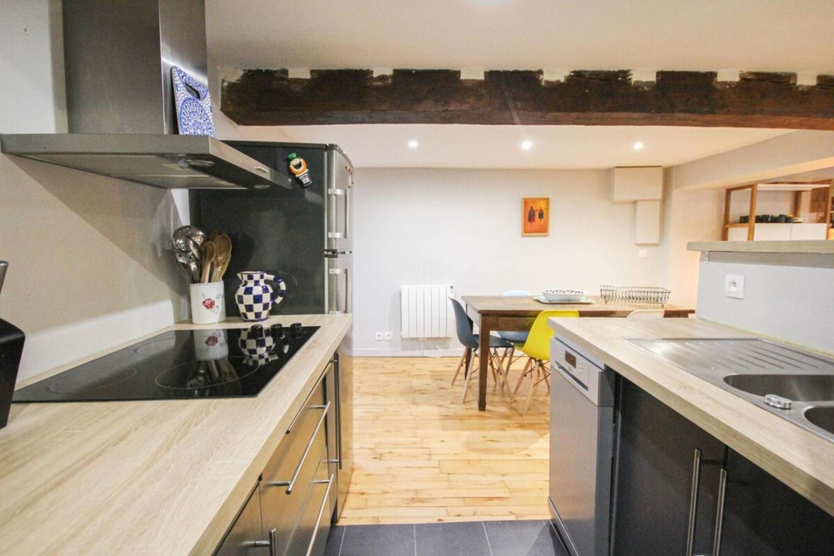 Duplex In The Heart Of Old Lille Terrace + Parking Apartment Bagian luar foto
