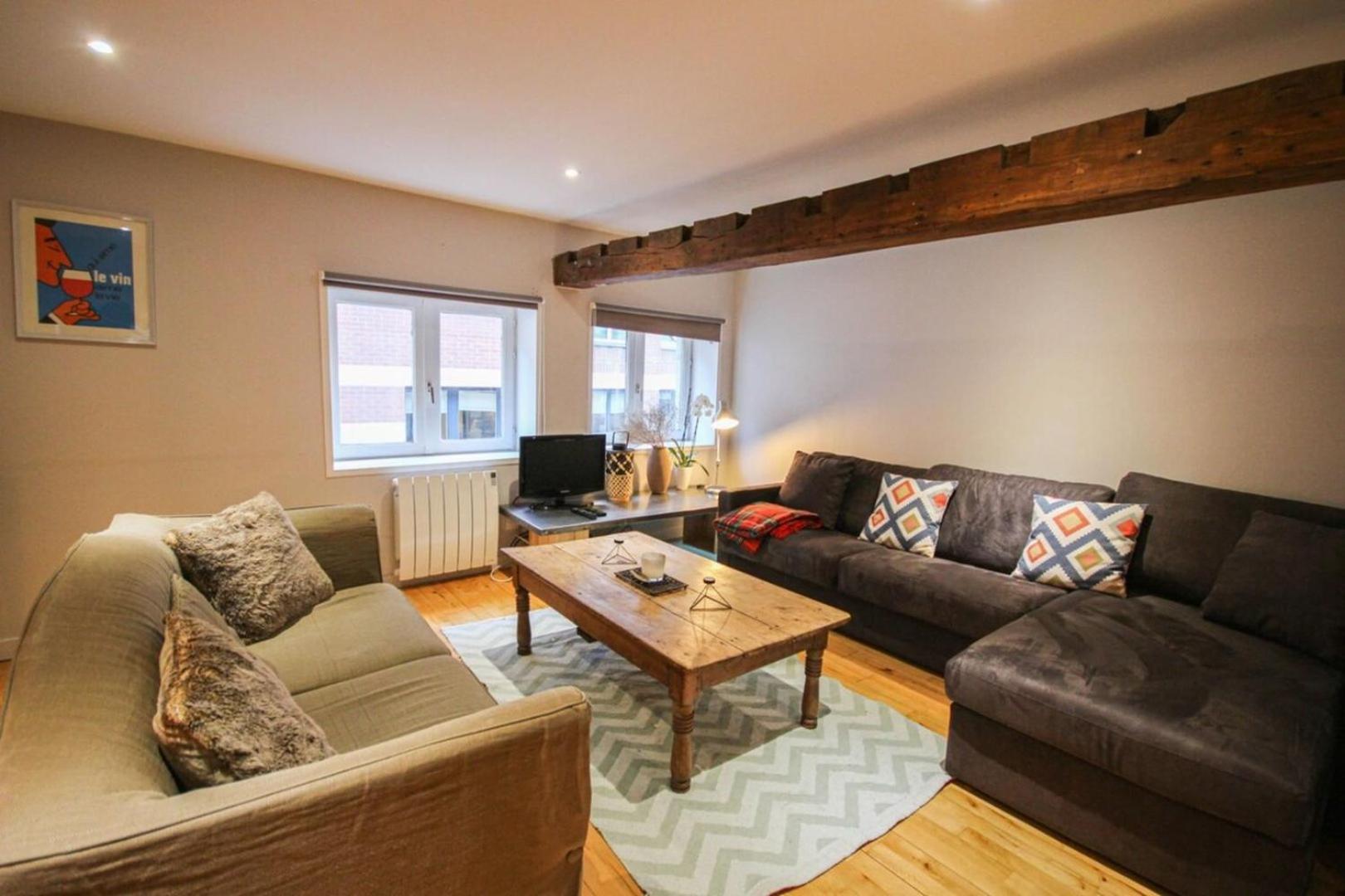 Duplex In The Heart Of Old Lille Terrace + Parking Apartment Bagian luar foto