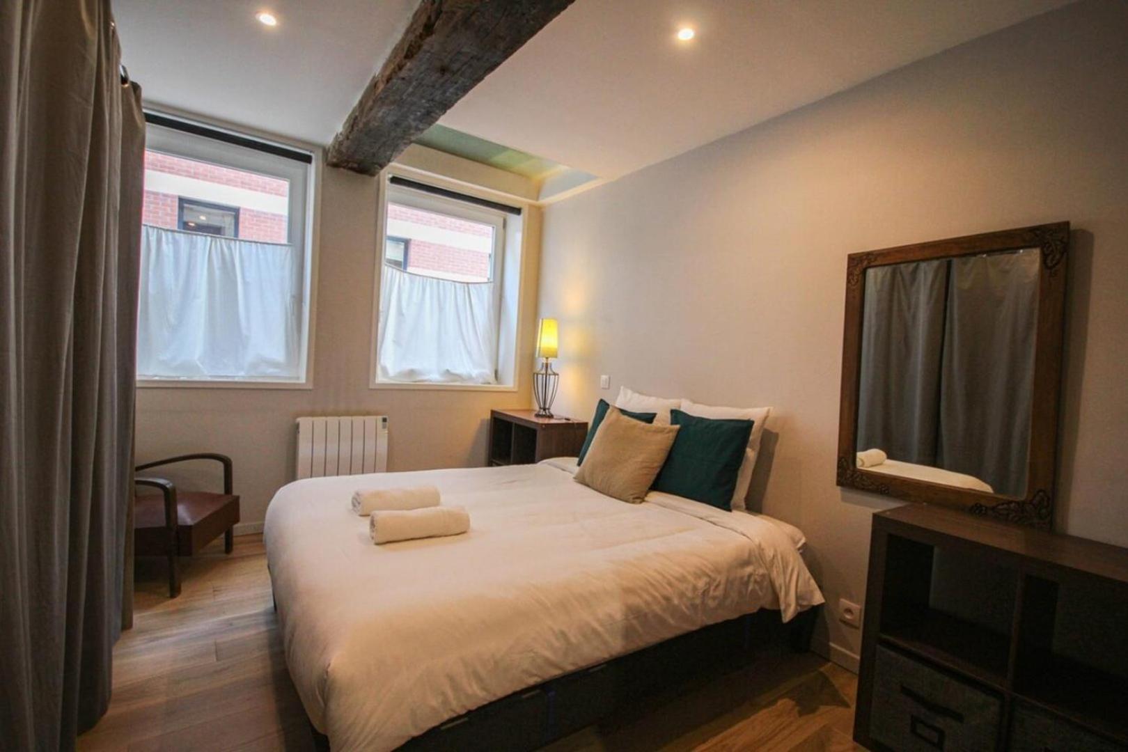 Duplex In The Heart Of Old Lille Terrace + Parking Apartment Bagian luar foto