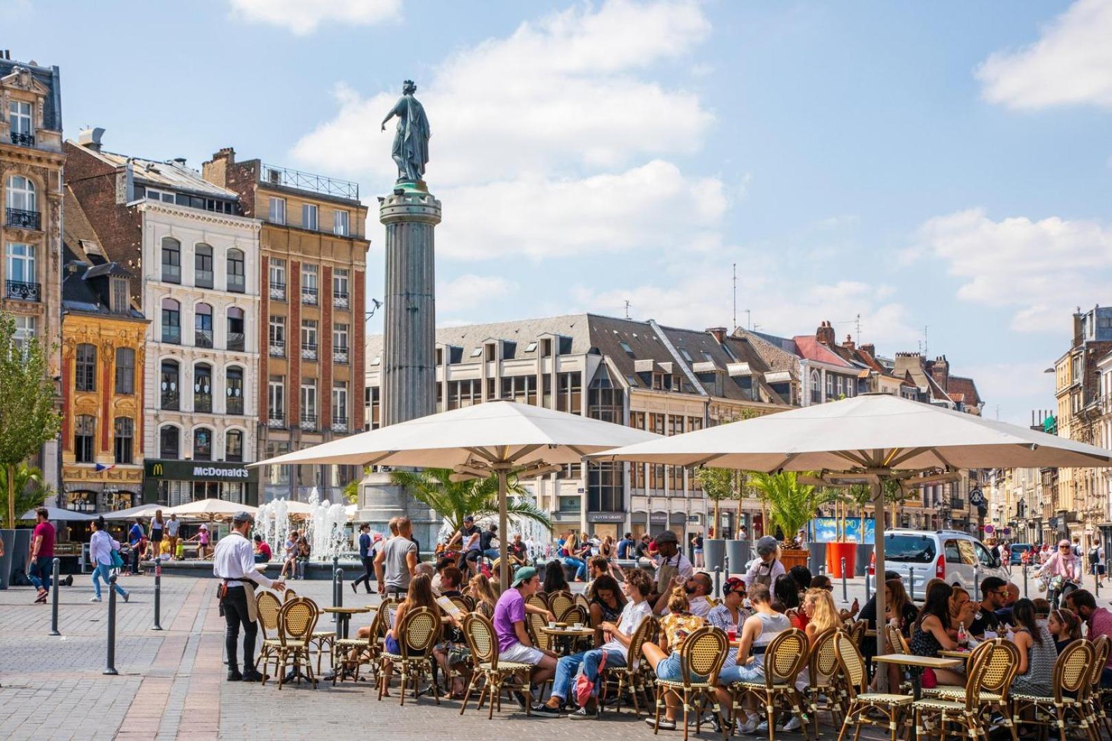 Duplex In The Heart Of Old Lille Terrace + Parking Apartment Bagian luar foto