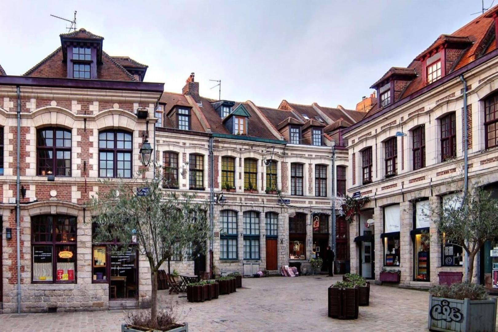 Duplex In The Heart Of Old Lille Terrace + Parking Apartment Bagian luar foto